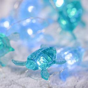 img 2 attached to 🐢 Sea Turtle String Lights: Innovative Decorative Beach Theme Lighting with Remote Control - Perfect for Hawaii Parties, Beach Weddings, Bedrooms, and Gardens