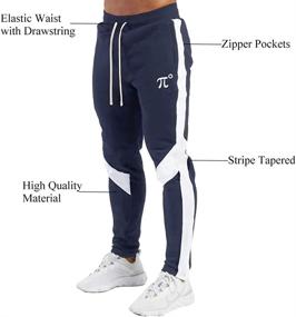 img 1 attached to PIDOGYM Athletic Sweatpants Joggers Pockets Sports & Fitness