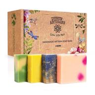 🌿 organic cold processed soap set for women: 4-pack plant-based handmade soap, vegan gift with hand and body bar varieties, all-natural soap bars, made in the usa logo