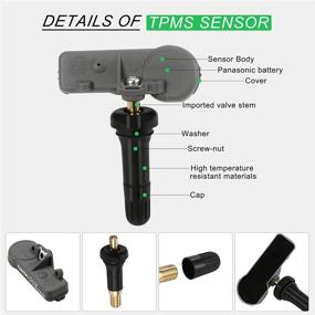 img 1 attached to 🚗 GM Tire Pressure Sensor - CDWTPS 13581558, 315MHz TPMS Replacement for Buick GMC Chevy Cadillac - Set of 4, Part# 20923680