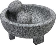 🌶️ imusa usa granite molcajete spice grinder 6-inch, gray: authentic mexican kitchen essential for perfectly ground spices logo