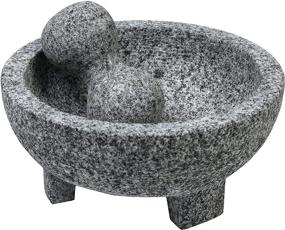 img 4 attached to 🌶️ IMUSA USA Granite Molcajete Spice Grinder 6-Inch, Gray: Authentic Mexican Kitchen Essential for Perfectly Ground Spices