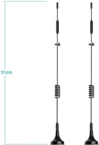 img 2 attached to Bingfu 4G LTE 8DBi Magnetic Base MIMO TS9 Antenna (2-Pack) Compatible With Verizon AT&Amp