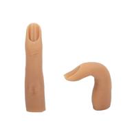 🤚 silicone nail practice finger for acrylic nails, mannequin hand for nails training, lifelike fake hand for diy nails logo