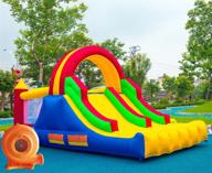 huakastro inflatable trampoline playgrounds - 16x7 feet, 2ft height логотип