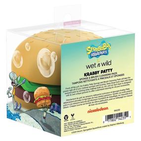 img 2 attached to SpongeBob Squarepants Wet n Wild Sponge + Brush Cleaning Pads Makeup Tools Cleaning Mat (1114235), Krabby Patty