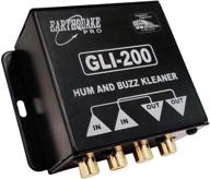 🔊 earthquake sound gli-200 ground loop isolator with hum and buzz cleaning, rca 600 ohm in/out logo