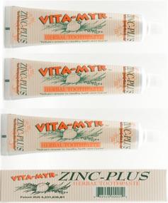 img 2 attached to 🦷 Enhance Oral Health with 3 Pack VITA-MYR Zinc Plus Toothpaste 4 oz