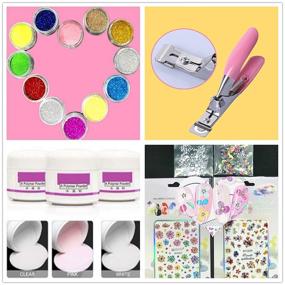 img 2 attached to 💅 SUNBELEE Professional Acrylic Nail Kit with Glitter Powder & Nail Art Decorations – All-in-One Set for Beginners