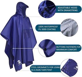 img 3 attached to Multifunctional Womens Waterproof Outdoor Raincoat Outdoor Recreation for Outdoor Clothing