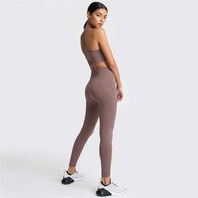 img 1 attached to 👟 High Waist Legging Set with Sports Bra - Women's Yoga Outfits for Workout, Tracksuits - Active Wear Athletic Clothing Set