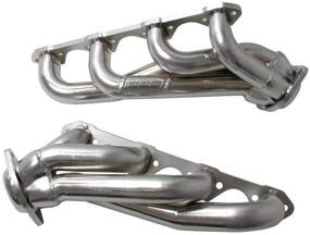 img 1 attached to 🚀 BBK 40060 1-3/4" Shorty Tuned Length Performance Exhaust Headers for GM Truck and SUV 6.0L - Polished Silver Ceramic Coating