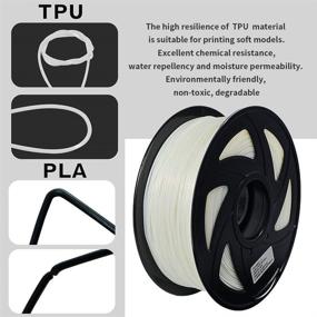 img 3 attached to 🎨 Premium TRONXY 3D Flexible White TPU Filament 1 – Unleash Your Creativity!