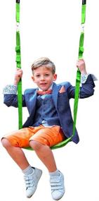 img 4 attached to 🌳 LAMURO Multi-functional Kids Tree Swing Seat: Adjustable & Portable Outdoor Swing for Backyard, Camping, and Party Activities