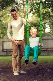 img 3 attached to 🌳 LAMURO Multi-functional Kids Tree Swing Seat: Adjustable & Portable Outdoor Swing for Backyard, Camping, and Party Activities