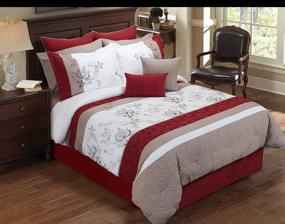 img 3 attached to Hallmart Collectibles 64915 8 Piece Comforter