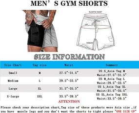 img 1 attached to 🩳 Malavita 2-in-1 Workout Running Shorts for Men with Convenient Zipper Pockets