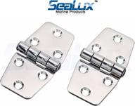 🚤 premium sealux marine grade stainless steel door hinge for boats and rvs - mirror polished, 3" x 1.5" (pair) логотип