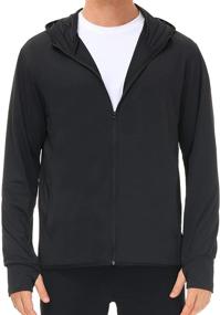 img 4 attached to Mens UPF Hoodie Shirts - UV Protection for Hiking, Fishing, and Outdoor Performance - Men's Clothing