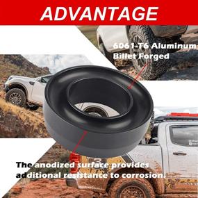 img 2 attached to 🚗 3-Inch Front Leveling Lift Kit for Ram 1500 2WD | Compatible with 1994-2018 Models | Forged Front Strut Spacers | Elevate the Front of your Vehicle by 3 Inches