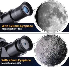 img 1 attached to 🔭 HD 400/70mm Upgraded Telescope: Perfect for Kids and Adults - Astronomy, Moon Watching, Bird and Animal Viewing, Scenic and City Scenery