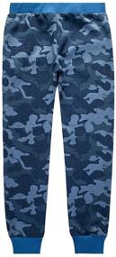 img 2 attached to 👖 Boys' Comfortable French Terry Cotton Jogger Pants with 2 Pockets from UNACOO - Perfect for Casual Wear!