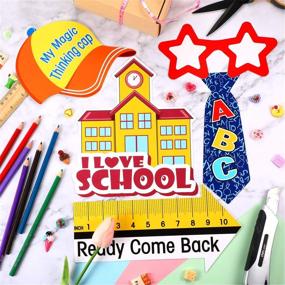 img 1 attached to 🎒 Back to School Photo Booth Props Kit - First Day of School Props for Kids and Adults - 24 Sets