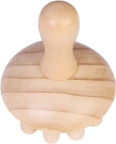 img 3 attached to 🍄 Wood Mushroom Massager Wooden Therapy Massage Cup for Maderotherapy, Anti-Cellulite, Muscle Release - 4.3*5.1 inches