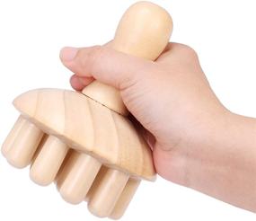 img 2 attached to 🍄 Wood Mushroom Massager Wooden Therapy Massage Cup for Maderotherapy, Anti-Cellulite, Muscle Release - 4.3*5.1 inches