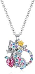 img 4 attached to 😺 Feline Fashion: Stylish Cat Necklace Jewelry for Women, Girls & Cat Lovers