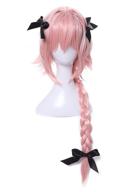 rolecos astolfo cosplay wig made with braided synthetic hair logo
