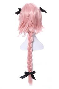 img 1 attached to ROLECOS Astolfo Cosplay Wig Made with Braided Synthetic Hair