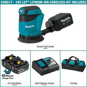 img 3 attached to 🪚 Makita XOB01T Lithium Ion Cordless Random: Unleash the Power of Effortless Sanding!