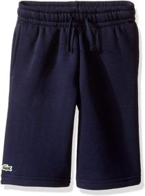 img 1 attached to 🩳 Black Lacoste Boys Fleece Shorts - Optimized Boys' Clothing & Shorts