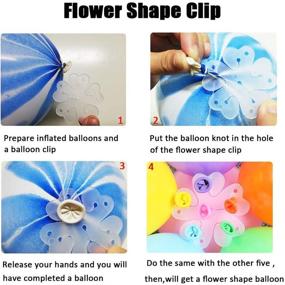 img 1 attached to 🎈 PASOCON Flower-shaped Balloon Clips for Balloon Arch - Reusable Holders for Birthday, Wedding, and Shower Decorations