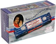 authentic satya sai baba nag champa incense sticks, 100-gram (pack of 2): luxurious fragrance for spiritual awakening logo