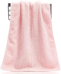 img 3 attached to 🎀 Pidada Hand Towels Set: 2-Pack Soft and Absorbent Pink Bathroom Towels, 100% Cotton, 13.4x29.5 Inch