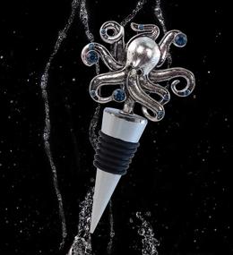 img 1 attached to 🐙 Octopus Metal Wine Stopper - Elegant, Vacuum Seal, Reusable Animal Ocean Life Bottle Stopper – Airtight, Leak Proof Cork Plug for Wine Bottles, Cute Home Decor & Bar Tool Accessory – Unique Gift Option