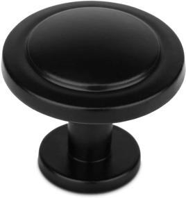img 3 attached to 🔲 Enhance Your Kitchen and Dresser with BIGLUFU 1-1/4 inch Matte Black Drawer Knobs - 6 Pack