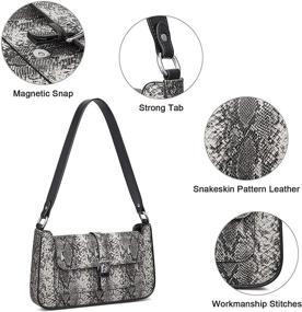 img 1 attached to S ZONE Top-Handle Shoulder Leather Handbags for Women - Classic Handbags & Wallets