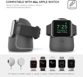 img 3 attached to AhaStyle подставка для зарядки часов IWatch из кремния, аксессуары для Apple Watch Series 7/6/5/4/3/2/1/SE (45/44/42/41/40/38 мм)