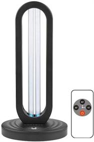 img 4 attached to 💡 BEWITU UVC Light UV Light Sanitizer - Powerful 38W 110V Germicidal Light with Ozone for Home, Kitchen, Bedroom, School, Office, Household - Third Gear Timing & Remote Control for Healthier Spaces (Black)