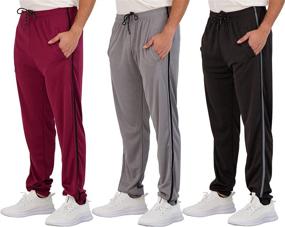 img 4 attached to Sweatpants Basketball Athletic Training Pockets Sports & Fitness for Running