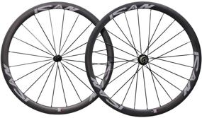 img 3 attached to ICAN 700C Light Weight Road Bike Carbon Wheelset Clincher 38mm Basalt Brake Surface Rim Brake Only 1460g: The Classic Wheels for Optimal Performance