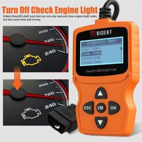 img 2 attached to 🚗 Effortless Engine Diagnostics: VIDENT iEasy200 OBDII/EOBD CAN Car Code Reader with I/M Readiness