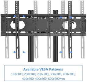 img 1 attached to Suptek ML5074-3 Mobile TV Cart: Rolling TV Stand Mount with Wheels & Shelf for 32-70 inch LCD, LED, Plasma, Flat Screen - Effortless Mobility and Convenience