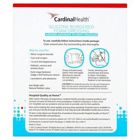 img 1 attached to 🩹 Cardinal Health BFM44RR Silicone Bordered Foam Bandage 4x4 (15), 15 Count Pack - Reliable Wound Care Solution