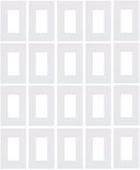 🏠 enhance your home décor with lutron cw-1-wh 1-gang claro screw-less wall plate, white (20 pack) logo