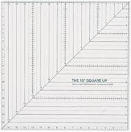 📏 16x16 square up ruler by quilt in a day logo