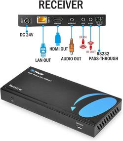 img 2 attached to 🔌 OREI 4K UltraHD удлинитель через HDBaseT: балун Full 18Gbps по CAT 5/6/7 Ethernet кабелю - IR сигнал - 230 футов @ 1080P - 130 футов @ 4K 60 Гц